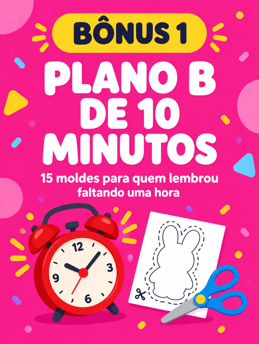 Capa do guia Plano B de 10 minutos com moldes rápidos de cabelo maluco